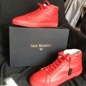 SOLD. Men’s hightop True Religion leather sneakers